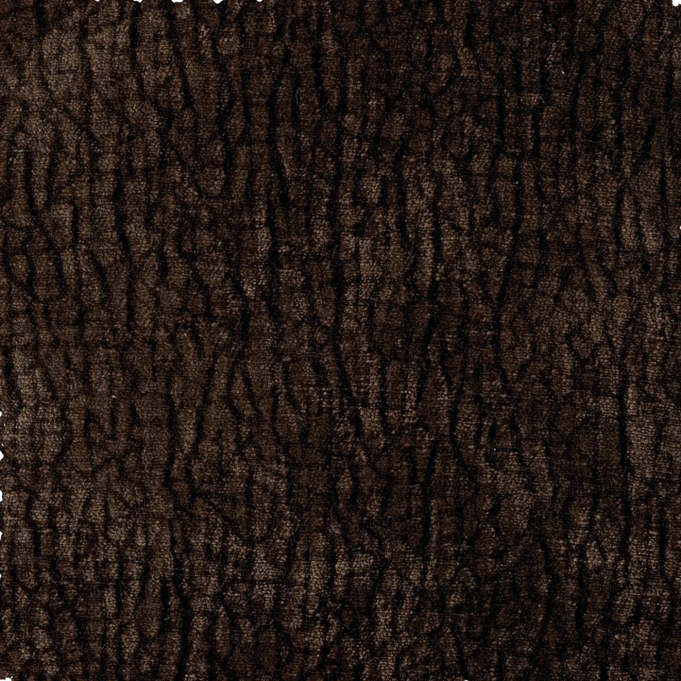 Woood Draaifauteuil Baggy 3d Chenille Donkerbruin