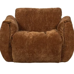 Woood Draaifauteuil Baggy 3d Chenille Middenbruin