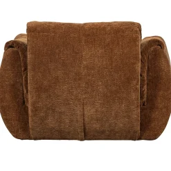 Woood Draaifauteuil Baggy 3d Chenille Middenbruin