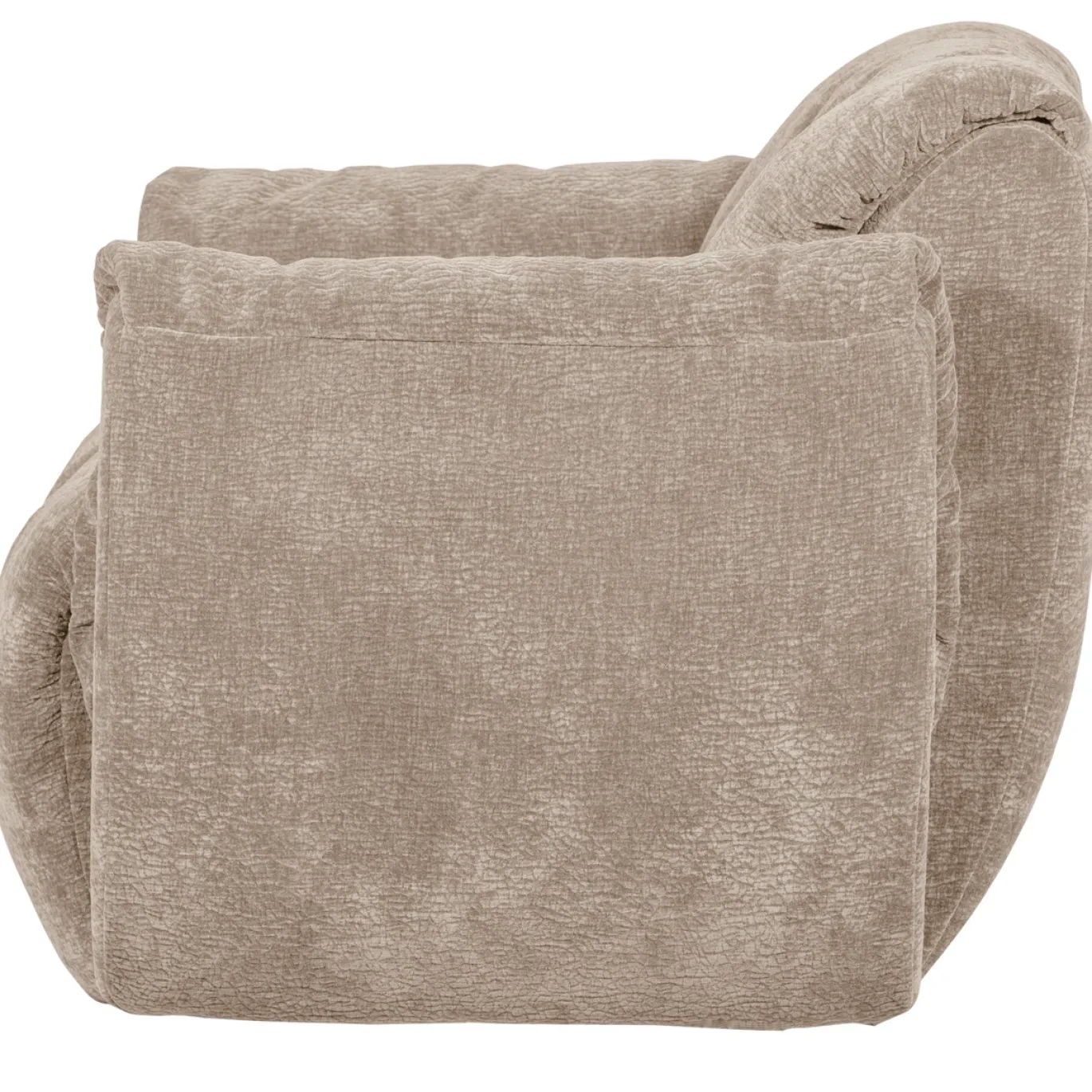Woood Draaifauteuil Baggy 3d Chenille Zand