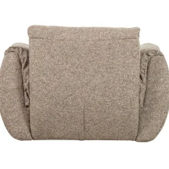 Woood Draaifauteuil Baggy Geweven Stof Bruin Melange