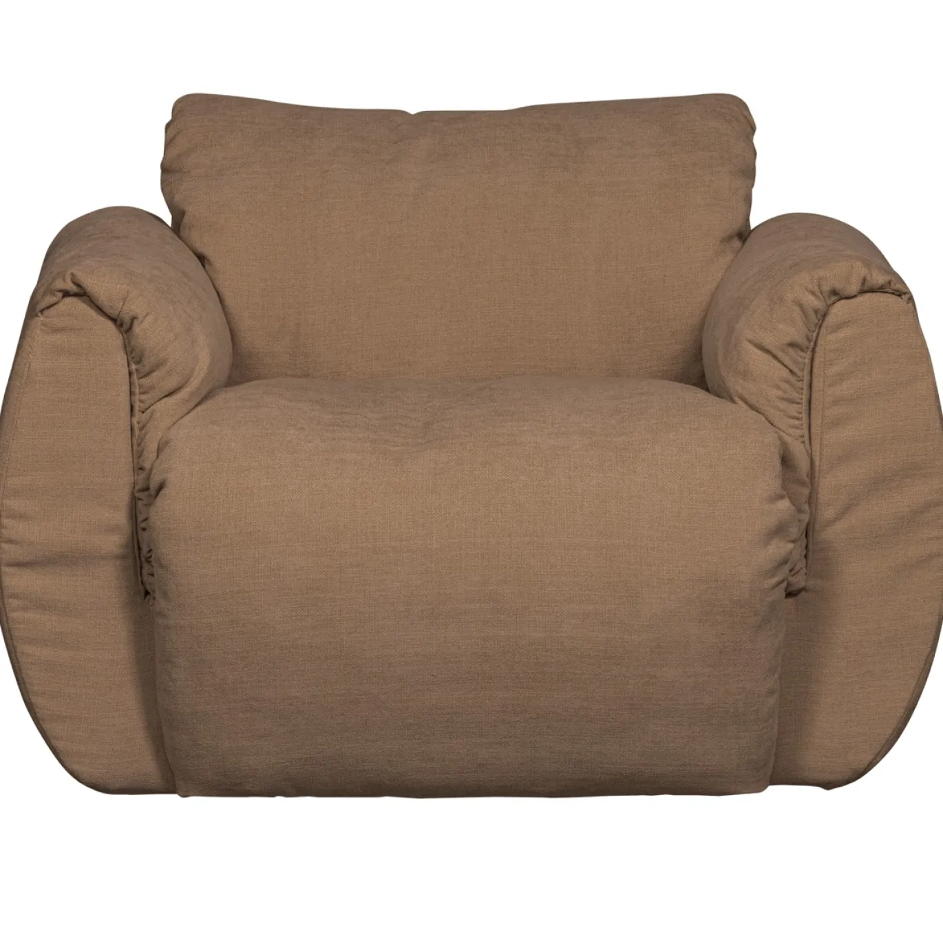 Woood Draaifauteuil Baggy Geweven Chenille Bruin