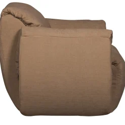 Woood Draaifauteuil Baggy Geweven Chenille Bruin