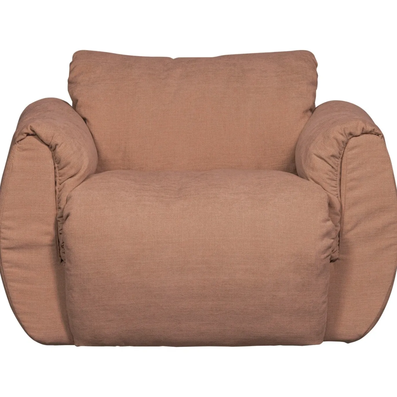 Woood Draaifauteuil Baggy Geweven Chenille Oudroze
