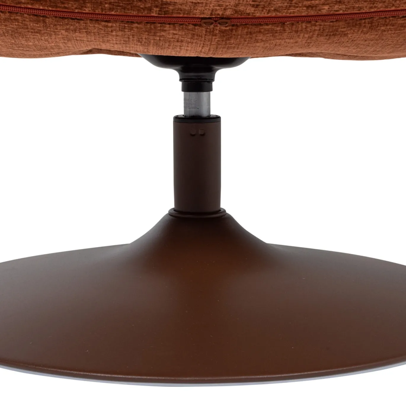 Woood Draaifauteuil Elvi Chenille Structuur Roestbruin