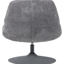Woood Draaifauteuil Elvi Chenille Structuur Lichtgrijs