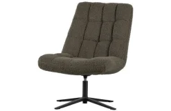 Woood Draaifauteuil Job Teddy Groen