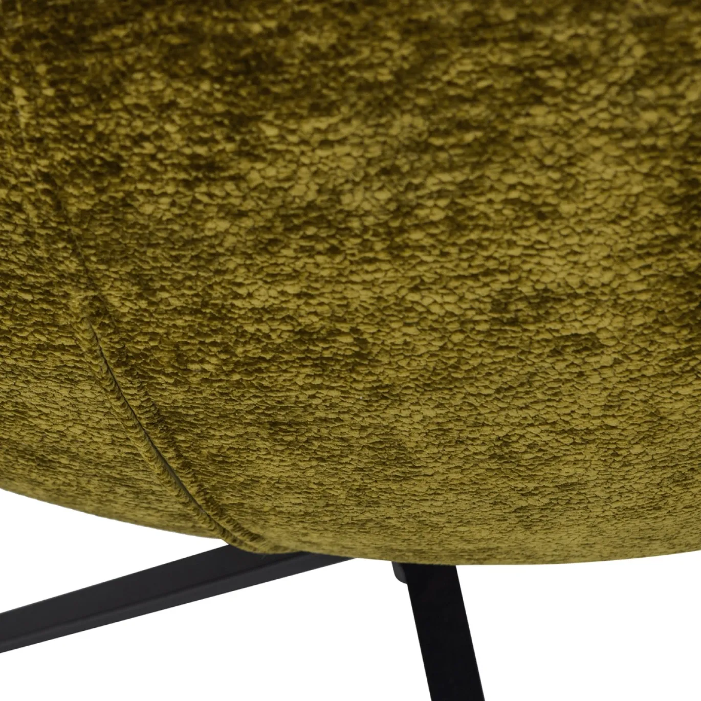 Woood Draaifauteuil Maudi Chenille Structuur Groen