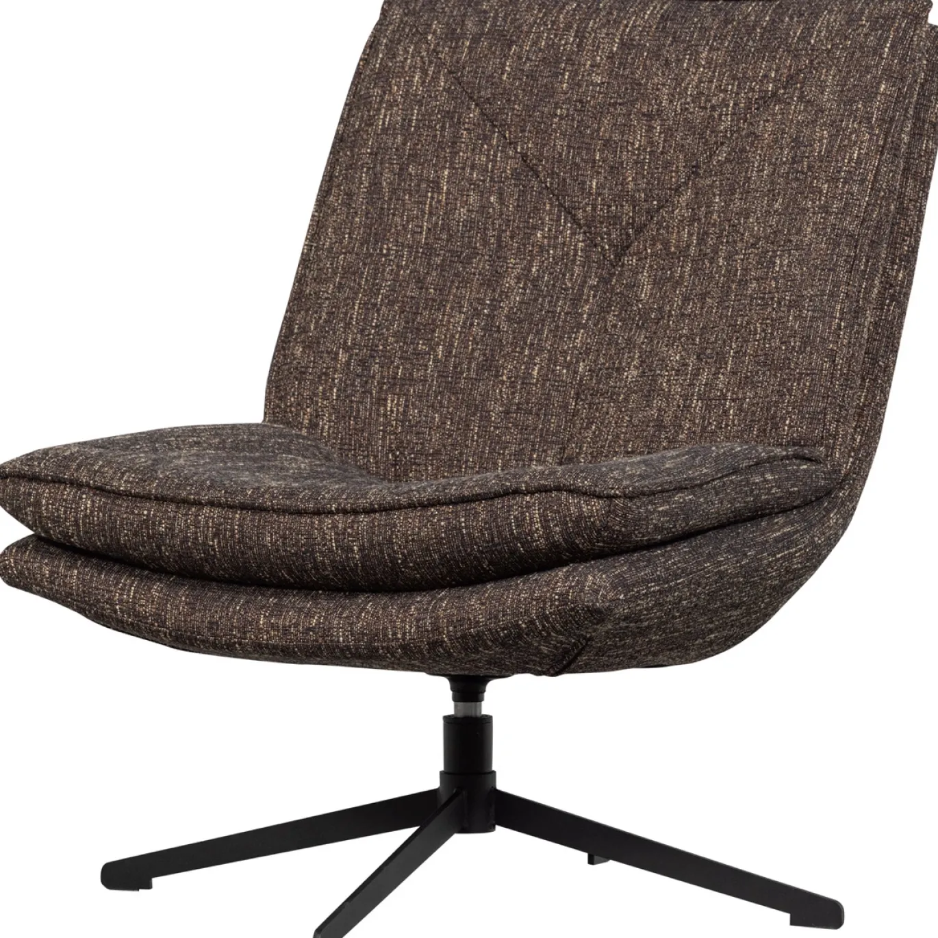 Woood Draaifauteuil Milaro Bruin Melange