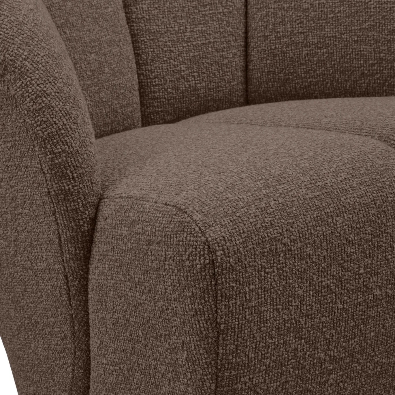 Woood Draaifauteuil Mojo Bouclé Bruin