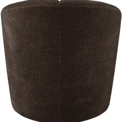 Woood Draaifauteuil Mojo Ribstof Bruin