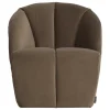 Woood Draaifauteuil Mojo Velvet Taupe