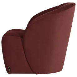 Woood Draaifauteuil Mojo Velvet Kastanjebruin