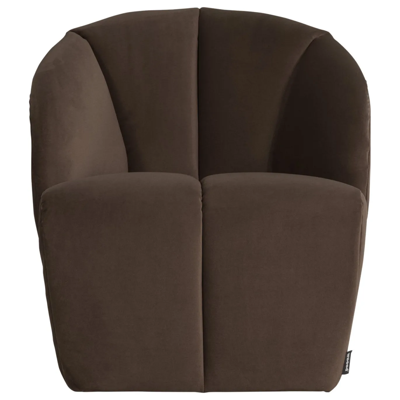 Woood Draaifauteuil Mojo Velvet Bruin