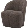 Woood Draaifauteuil Mojo Wollig Bruin