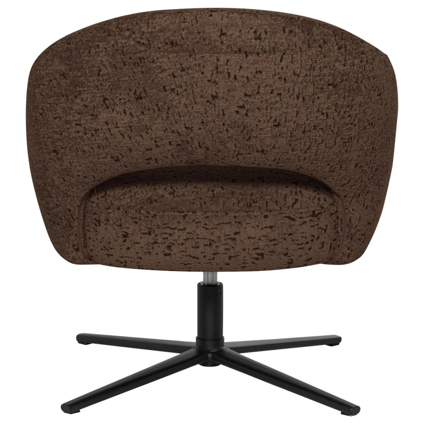 Woood Draaifauteuil Pico Velvet Structuur Bruin