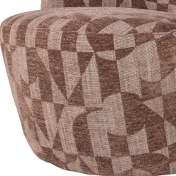 Woood Draaifauteuil Serra Grafisch Patroon Oudroze