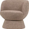 Woood Draaifauteuil Shuffle Bruin Melange