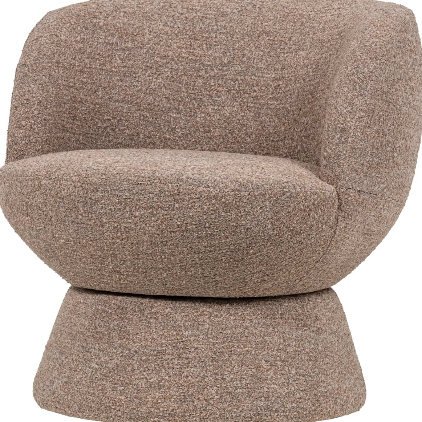 Woood Draaifauteuil Shuffle Bruin Melange