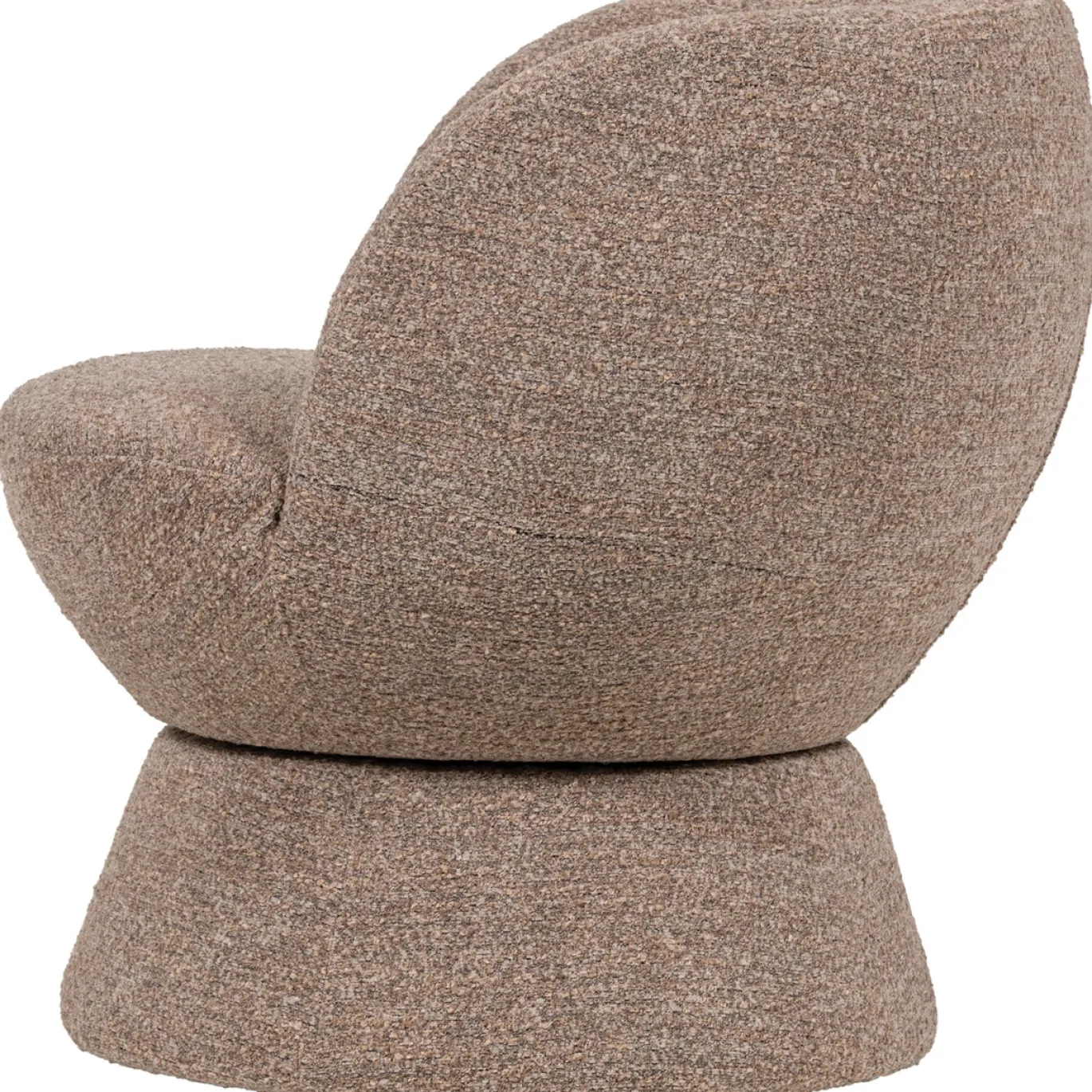 Woood Draaifauteuil Shuffle Bruin Melange