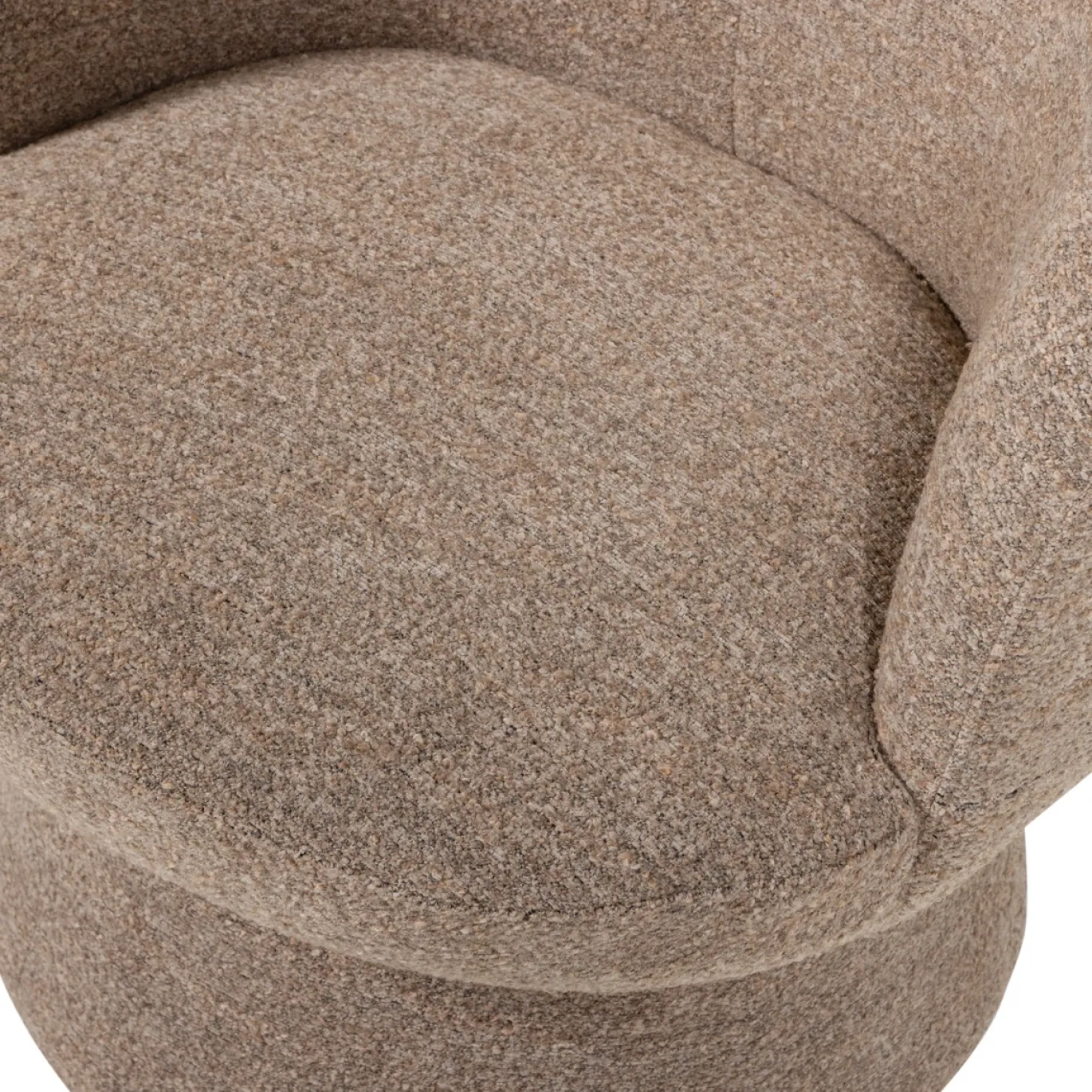 Woood Draaifauteuil Shuffle Bruin Melange