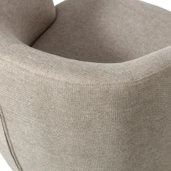 Woood Draaifauteuil Weston Geweven Stof Zand