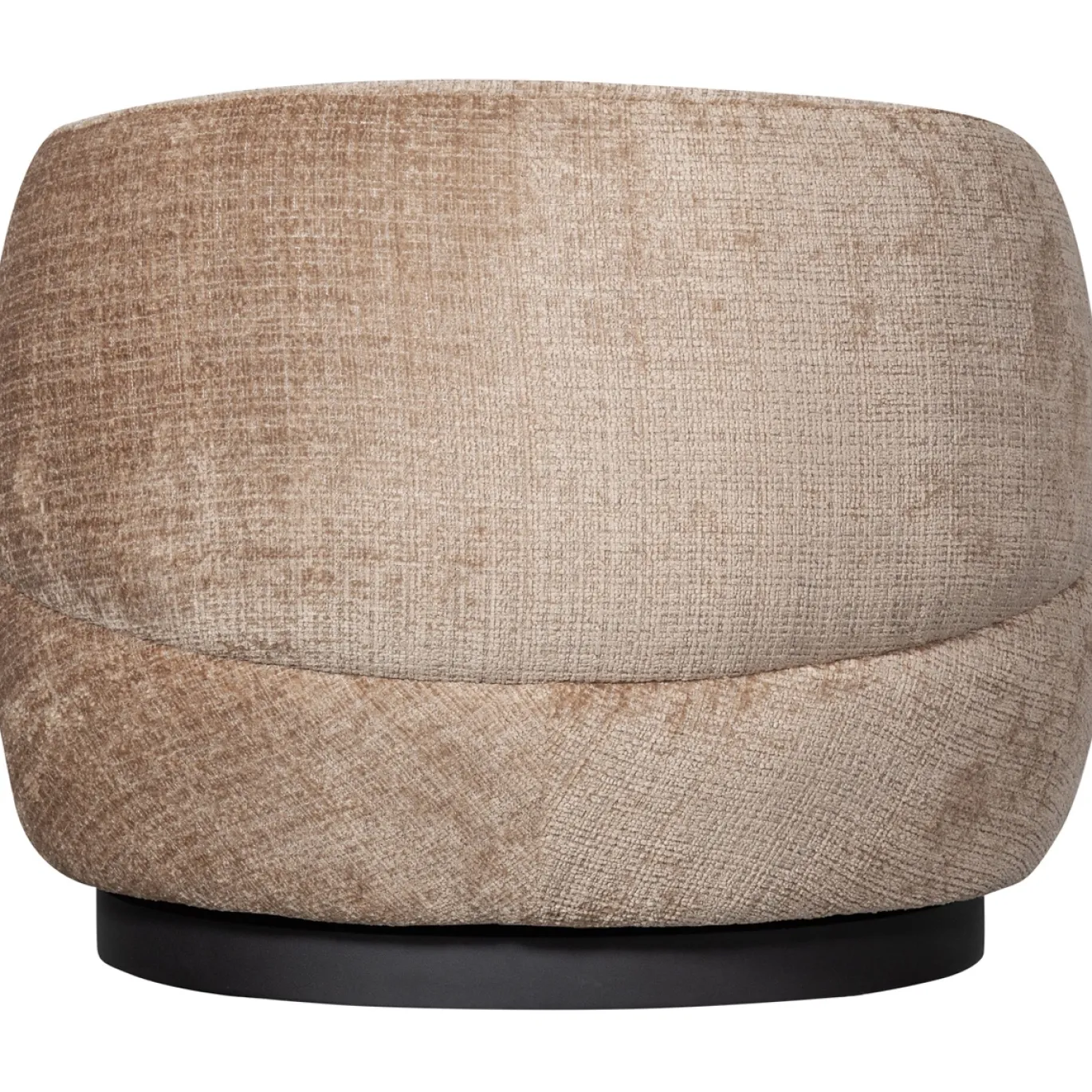 Woood Draaifauteuil Woolly Chenille Zand