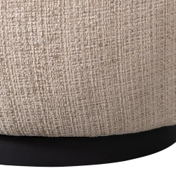 Woood Draaifauteuil Woolly Chenille Zand