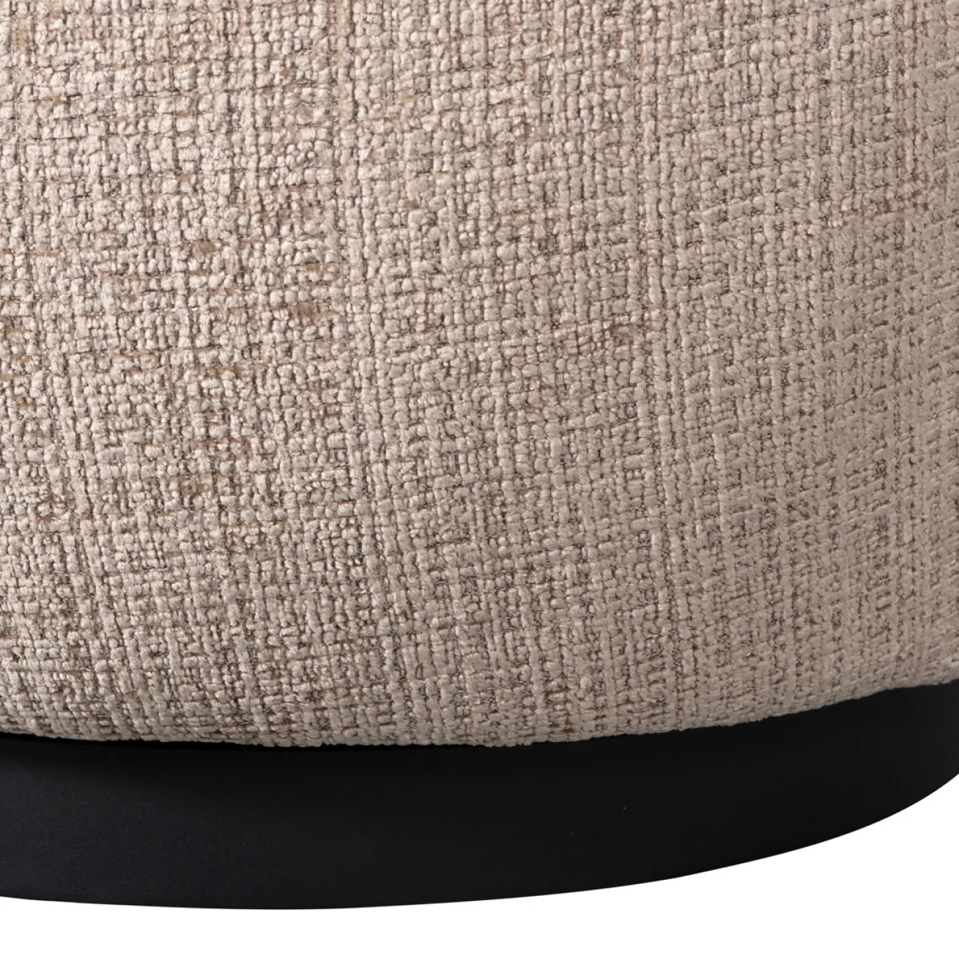 Woood Draaifauteuil Woolly Chenille Zand