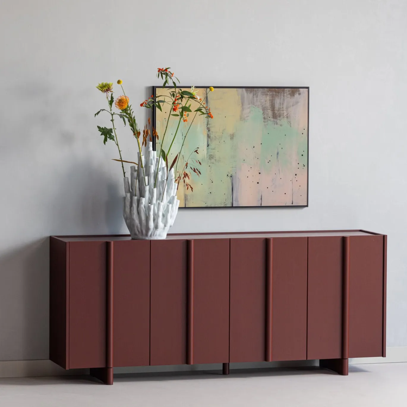 Woood Dressoir Basu Bordeauxrood