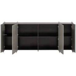 Woood Dressoir Brock 200cm Essenfineer Warmgrijs