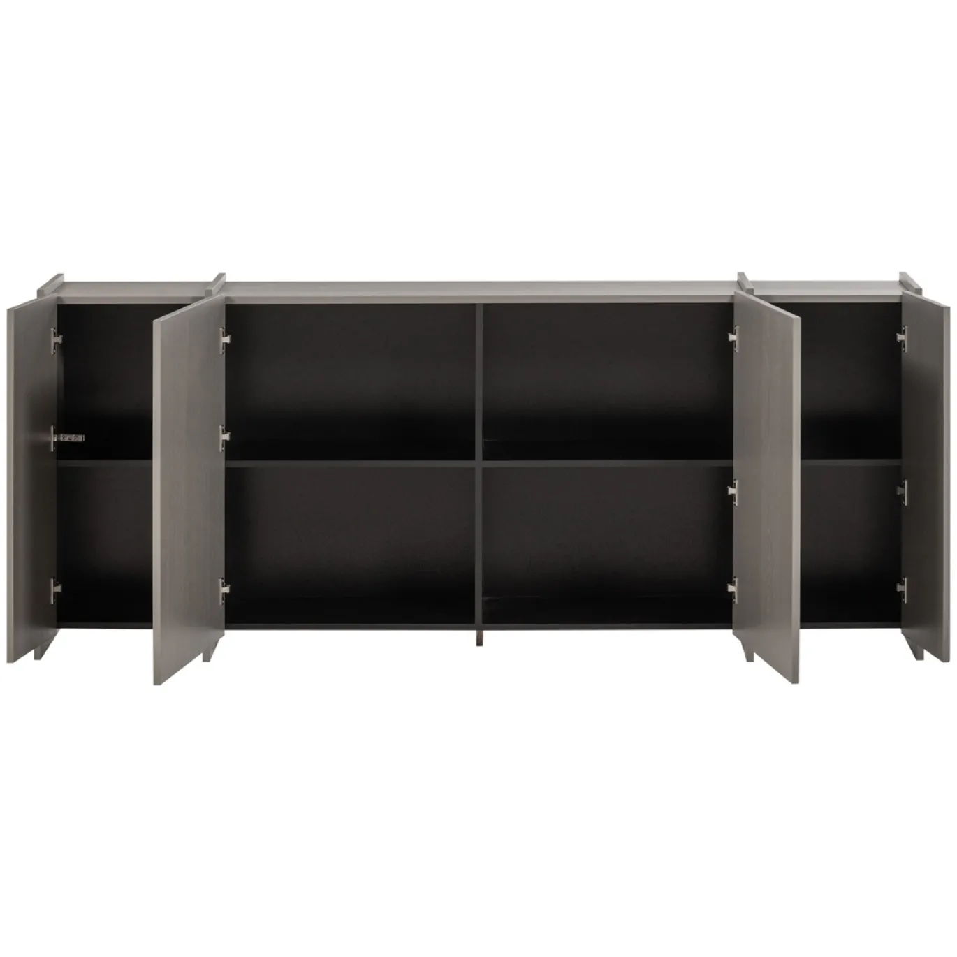 Woood Dressoir Brock 200cm Essenfineer Warmgrijs