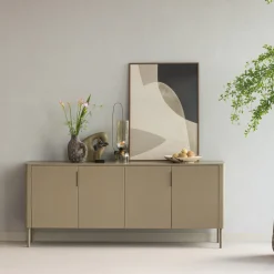 Woood Dressoir Gunnar 200cm Grenen Mud