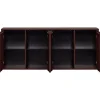 Woood Dressoir Merel Grenen Bordeauxrood