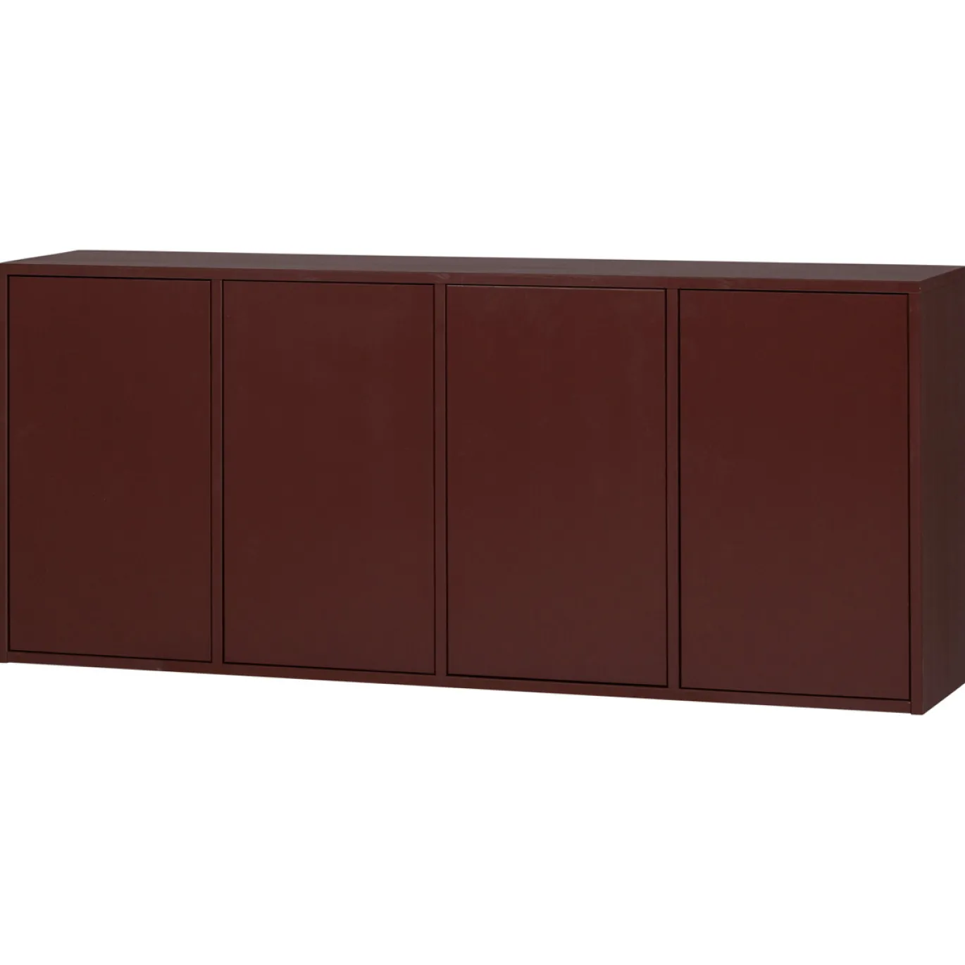 Woood Dressoir Merel Grenen Bordeauxrood
