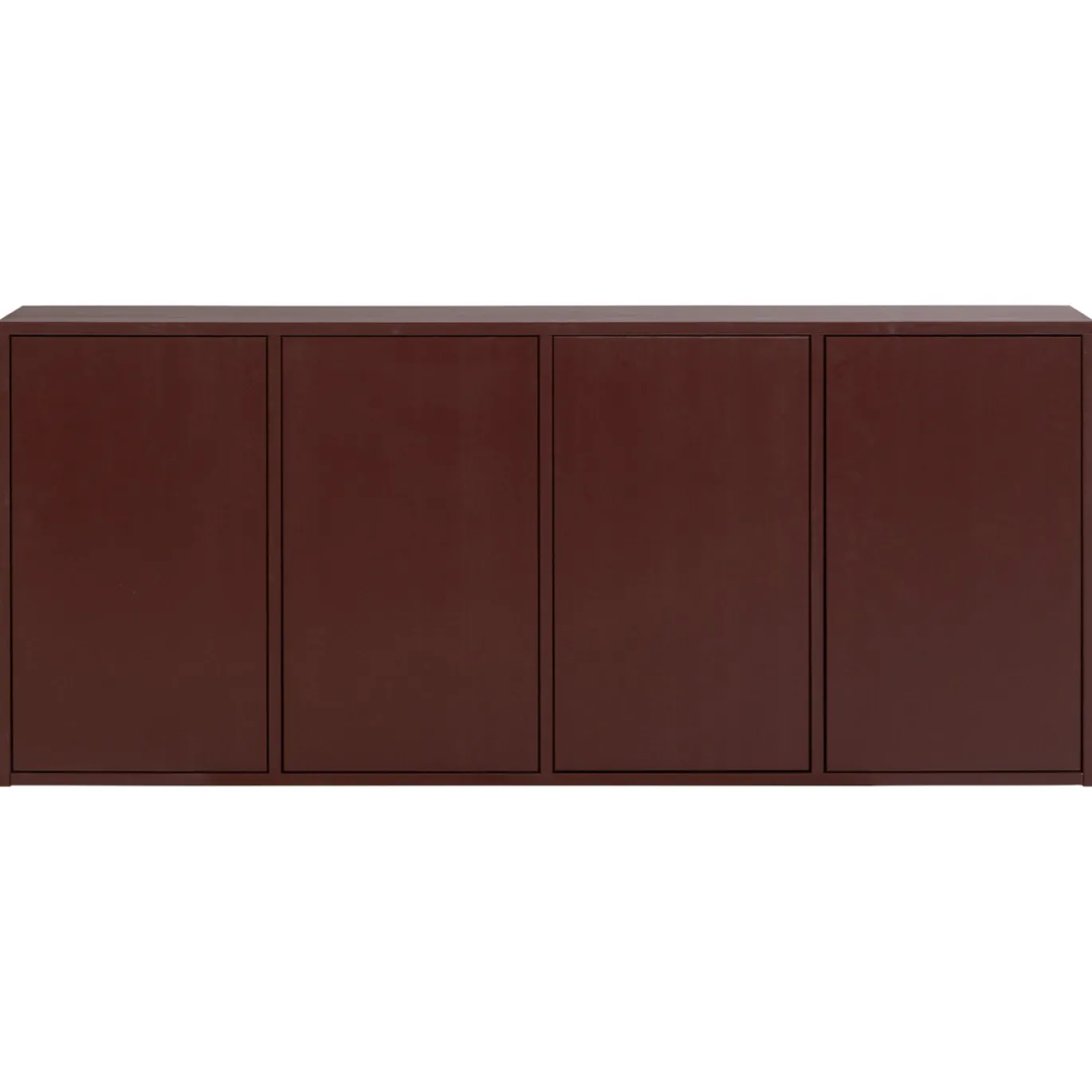 Woood Dressoir Merel Grenen Bordeauxrood
