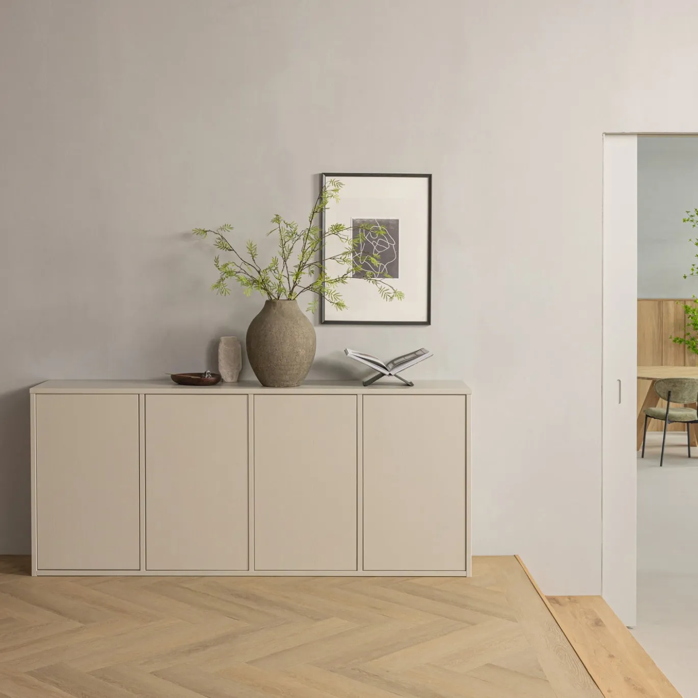 Woood Dressoir Merel Grenen Dust