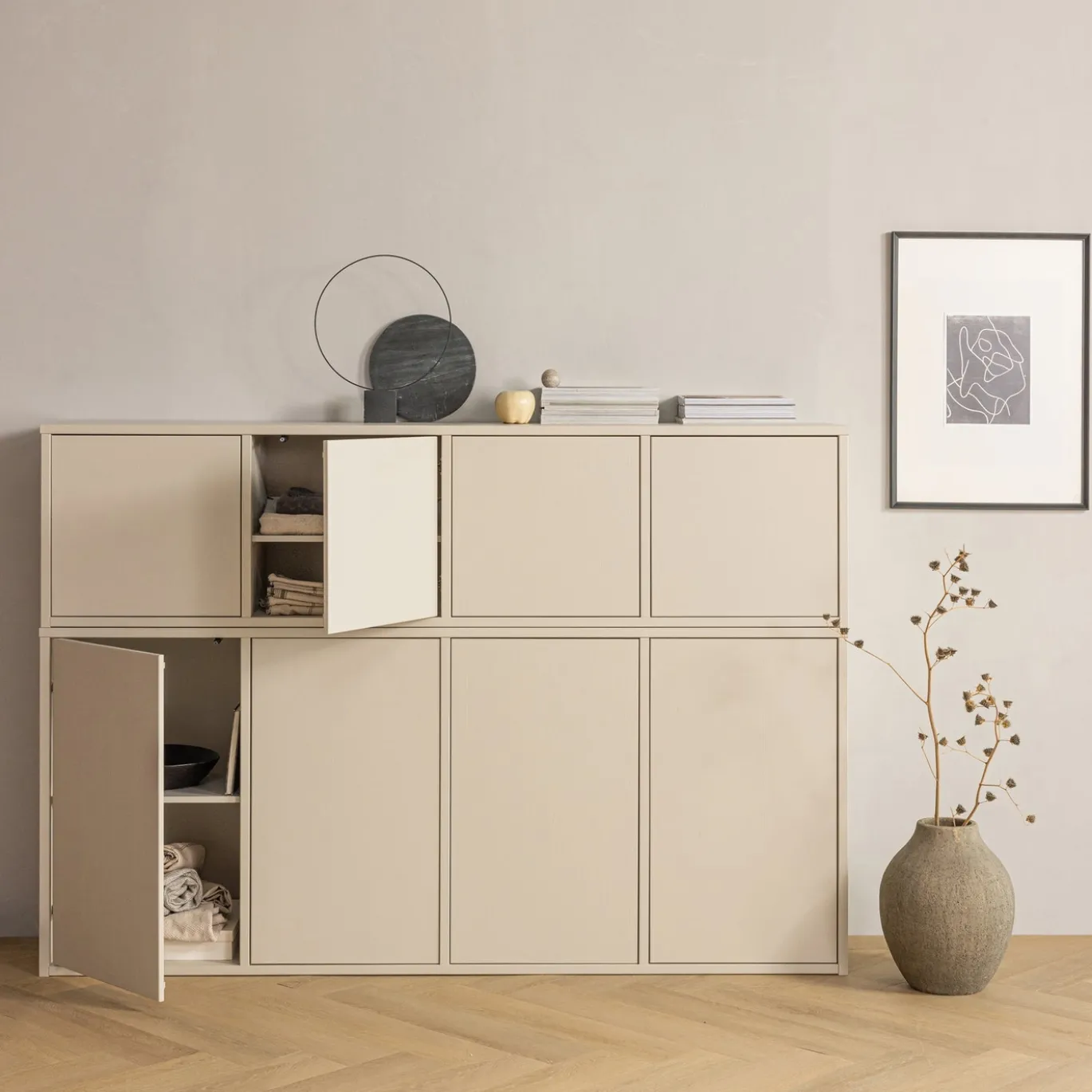 Woood Dressoir Merel Grenen Dust