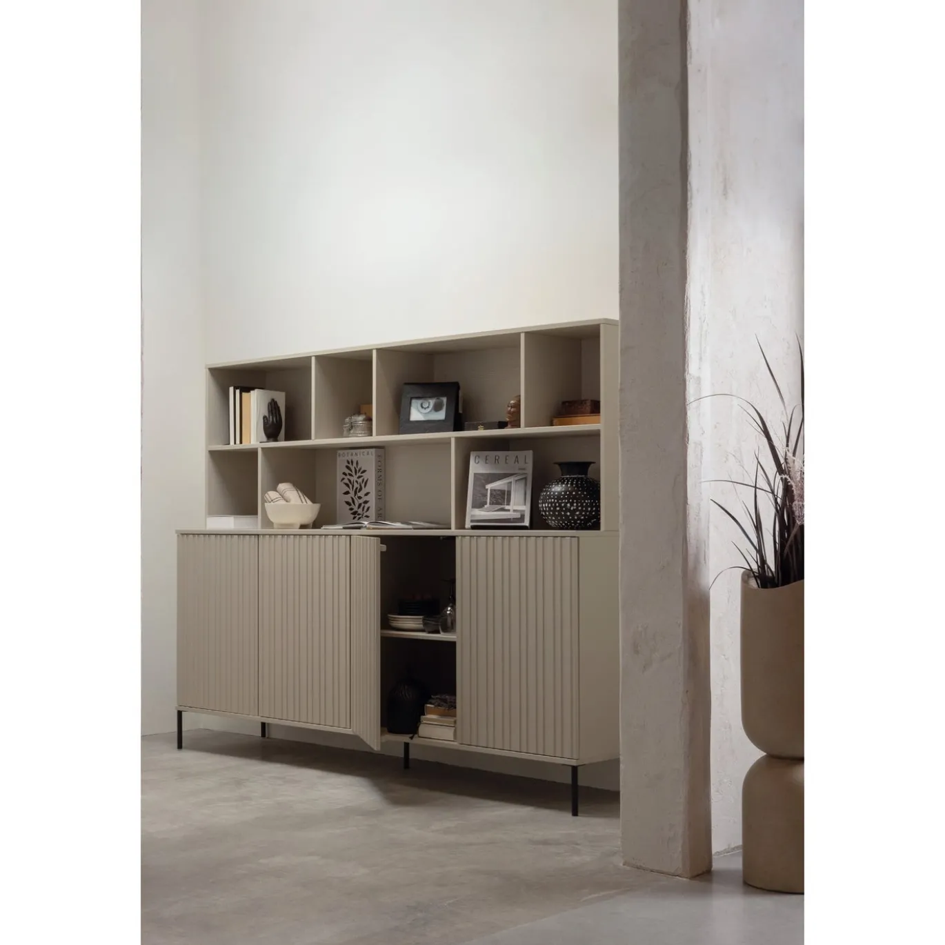Woood Dressoir New Gravure 200cm Grenen Dust