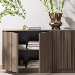 Woood Dressoir Nova 200cm Grenen Truffel Bruin