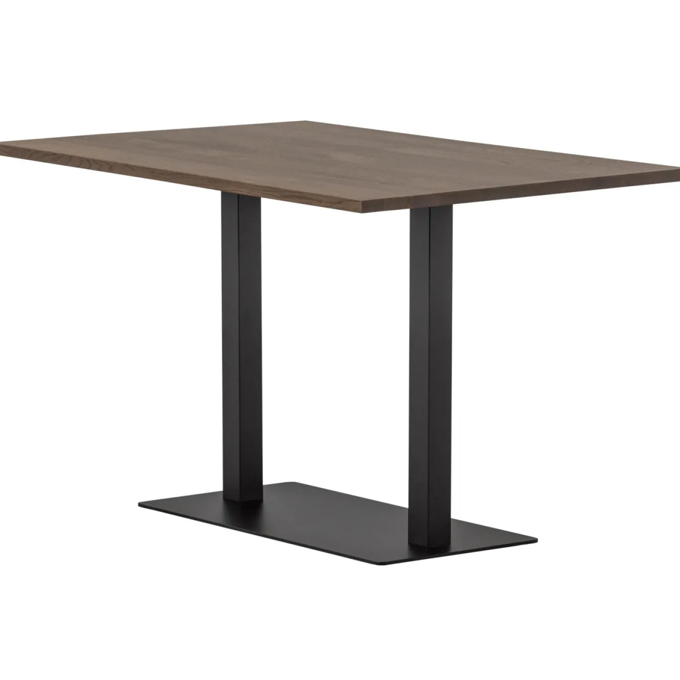 Woood Dubbele Vierkante Buisvoet Bistro Metaal Matzwart 72x80x40cm