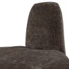 Woood Eetkamerbank Mojo Base Hoek Rond Rugleuning Ribstof Bruin