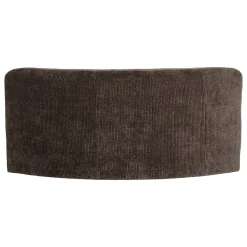 Woood Eetkamerbank Mojo Base Halfronde Hoek Rug Ribstof Bruin
