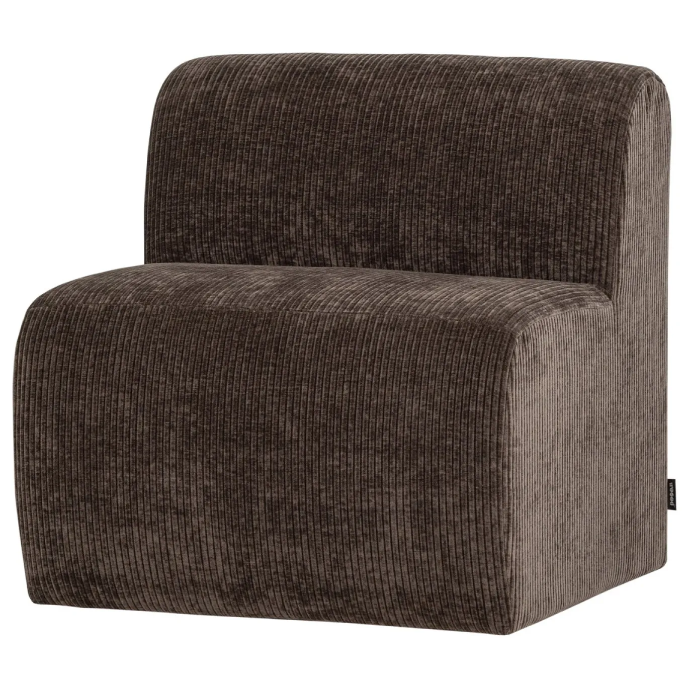 Woood Eetkamerbank Mojo Base Ribstof Bruin 84cm