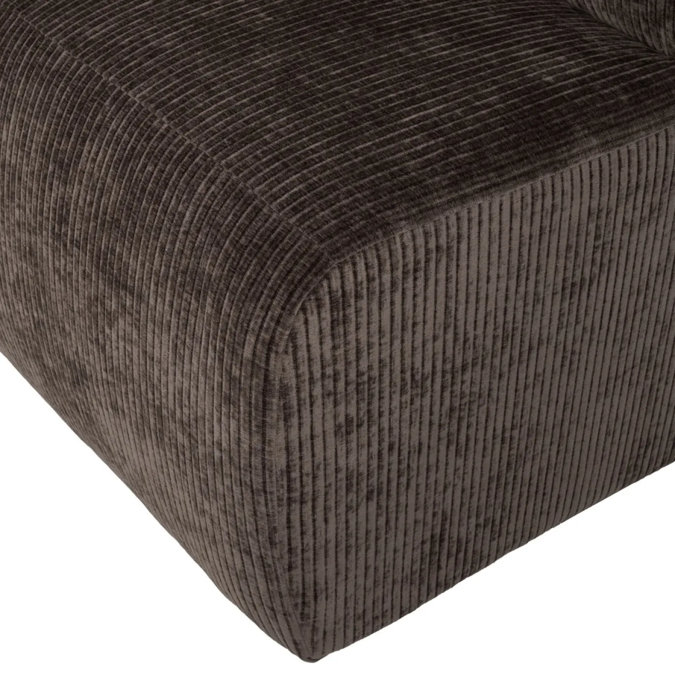 Woood Eetkamerbank Mojo Base Ribstof Bruin 84cm