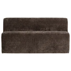 Woood Eetkamerbank Mojo Base Ribstof Bruin 164cm