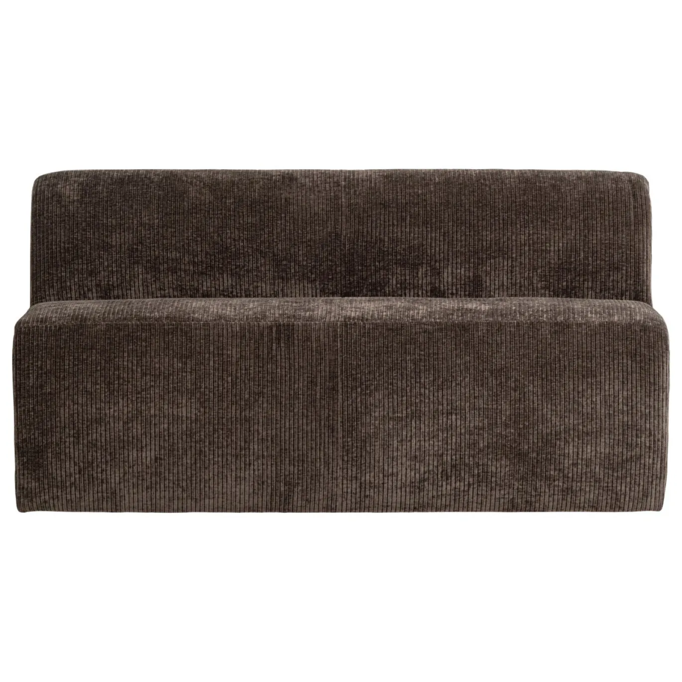 Woood Eetkamerbank Mojo Base Ribstof Bruin 164cm
