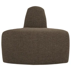 Woood Eetkamerbank Mojo Base Hoek Rond Rugleuning Bouclé Bruin