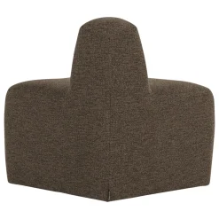 Woood Eetkamerbank Mojo Base Hoek Rond Rugleuning Bouclé Bruin