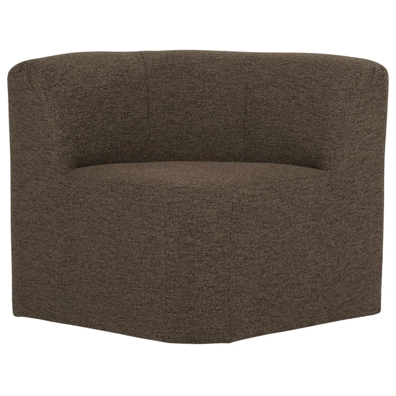 Woood Eetkamerbank Mojo Base Hoek Met Rugleuning Bouclé Bruin